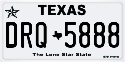 TX license plate DRQ5888