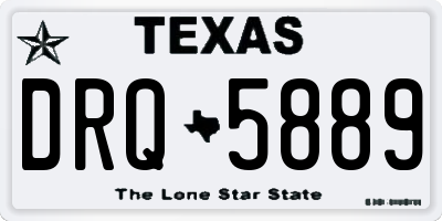 TX license plate DRQ5889