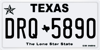 TX license plate DRQ5890
