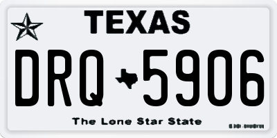 TX license plate DRQ5906