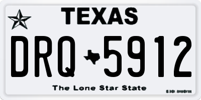 TX license plate DRQ5912
