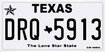 TX license plate DRQ5913