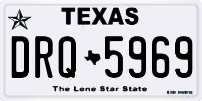 TX license plate DRQ5969