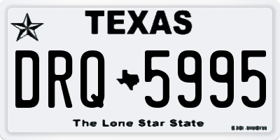 TX license plate DRQ5995