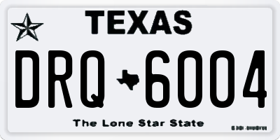 TX license plate DRQ6004