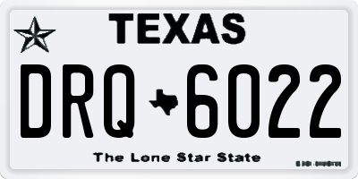 TX license plate DRQ6022