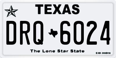 TX license plate DRQ6024