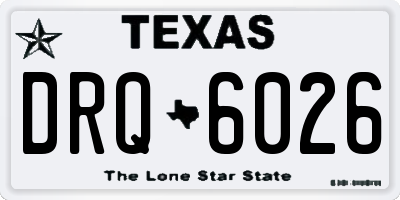 TX license plate DRQ6026