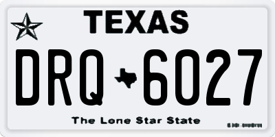 TX license plate DRQ6027