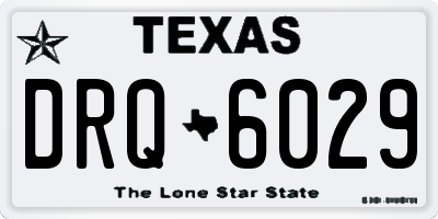 TX license plate DRQ6029