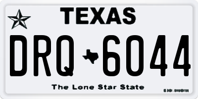 TX license plate DRQ6044