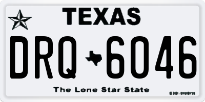 TX license plate DRQ6046