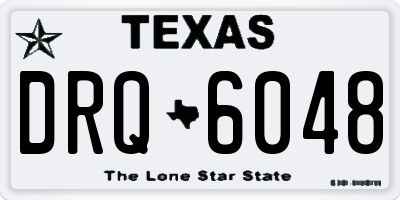 TX license plate DRQ6048