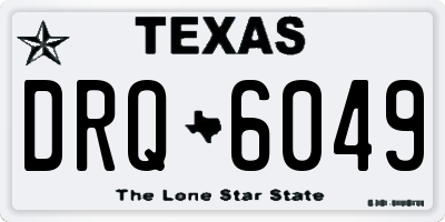 TX license plate DRQ6049