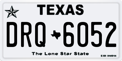 TX license plate DRQ6052
