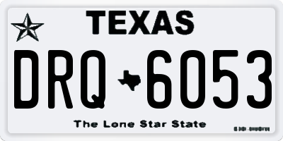 TX license plate DRQ6053