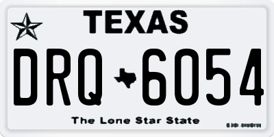 TX license plate DRQ6054
