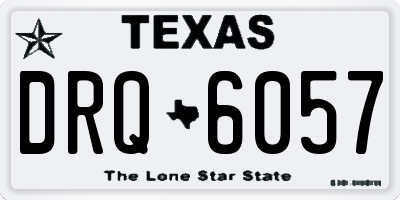 TX license plate DRQ6057