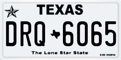 TX license plate DRQ6065
