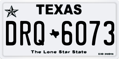 TX license plate DRQ6073