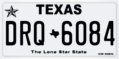 TX license plate DRQ6084