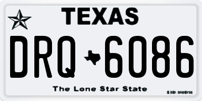 TX license plate DRQ6086