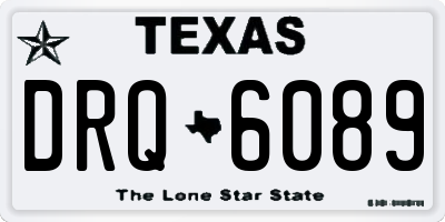 TX license plate DRQ6089