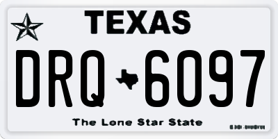 TX license plate DRQ6097