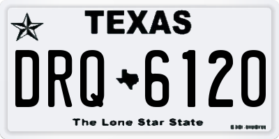 TX license plate DRQ6120