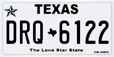 TX license plate DRQ6122