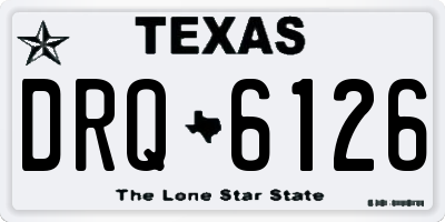 TX license plate DRQ6126