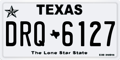 TX license plate DRQ6127