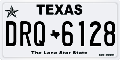 TX license plate DRQ6128