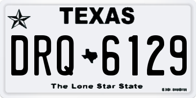 TX license plate DRQ6129