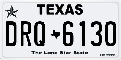 TX license plate DRQ6130