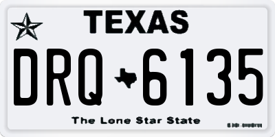 TX license plate DRQ6135