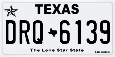 TX license plate DRQ6139