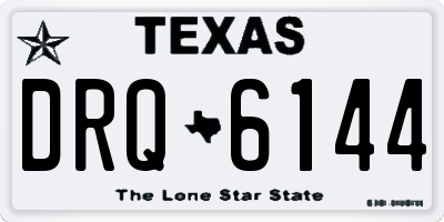 TX license plate DRQ6144