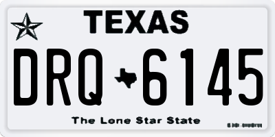 TX license plate DRQ6145