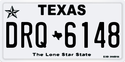 TX license plate DRQ6148