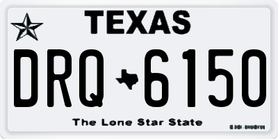 TX license plate DRQ6150