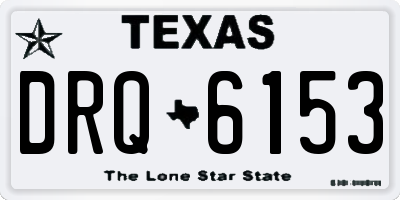 TX license plate DRQ6153