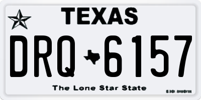 TX license plate DRQ6157