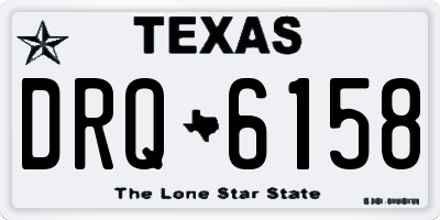 TX license plate DRQ6158