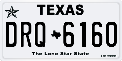 TX license plate DRQ6160