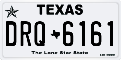 TX license plate DRQ6161