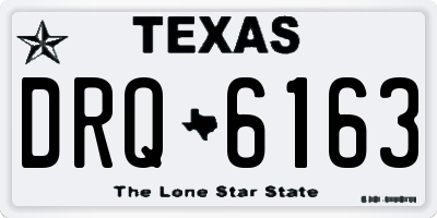 TX license plate DRQ6163