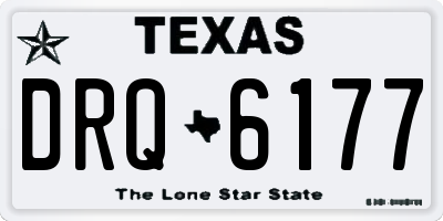 TX license plate DRQ6177