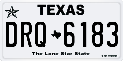 TX license plate DRQ6183