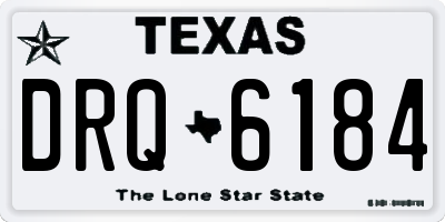 TX license plate DRQ6184